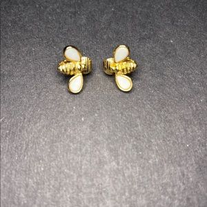 Vintage Delicate gold vermeil bumblebee clip-on earrings